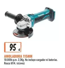 Oferta de Amoladora por 95€ en Obramat