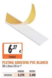 Oferta de Blanco - Pletina Adhesiva Pvc por 6,27€ en Obramat