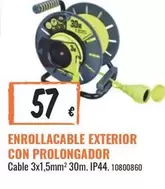 Oferta de Enrollacable Exterior Con Prolongador por 57€ en Obramat