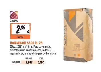 Oferta de Seco - Hormigon por 2,86€ en Obramat