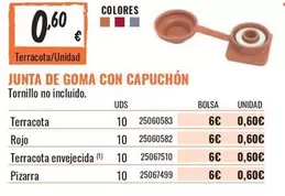 Oferta de Junta De Goma Con Capuchon por 0,6€ en Obramat