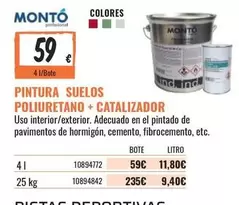 Oferta de Monto - Pintura Suelos Poliuretano + Catalizador por 59€ en Obramat