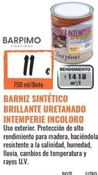 Oferta de Barpimo - Sintético Brillante Uretanda Intemporerie Incoloro en Obramat