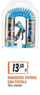 Oferta de Manguera Espiral Con Pistola por 13,5€ en Obramat