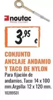 Oferta de Conjunto Anclaje Andamio Y Taco De Nylon por 3,95€ en Obramat