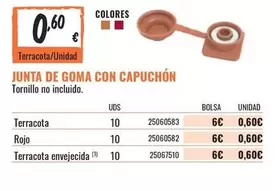 Oferta de Junta De Goma Con Capuchon por 0,6€ en Obramat