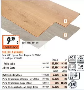 Oferta de Malta - Suelo Laminado por 9,3€ en Obramat