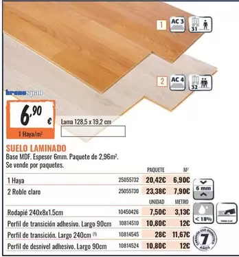 Oferta de Claro - Suelo Laminado por 6,9€ en Obramat