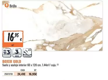 Oferta de Boxer Gold por 16,95€ en Obramat