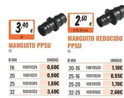 Oferta de Manguito Reducido por 0,6€ en Obramat