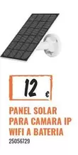 Oferta de Solar - Panel  Para Camara Ip Wifi A Bateria en Obramat
