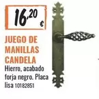 Oferta de Juego De Manillas Candela por 16,2€ en Obramat
