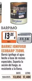Oferta de Barpimo - Igimifugo Ecobarp por 13,05€ en Obramat