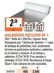 Oferta de Paredes - Aislamientos Reflexivo por 2,56€ en Obramat