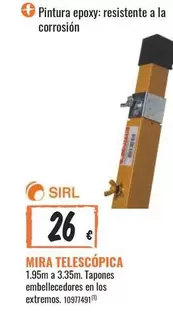 Oferta de Mira telescópica por 26€ en Obramat