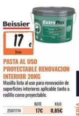 Oferta de Beissier - Pasta Al Uso Proyectable Renovacion Interior por 17€ en Obramat