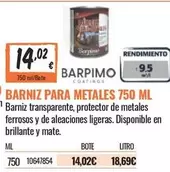 Oferta de Barpimo - Para Metales por 14,02€ en Obramat