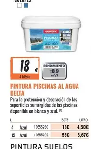 Oferta de Eurotex - Pintura Piscinas Al Agua Delta por 4,5€ en Obramat