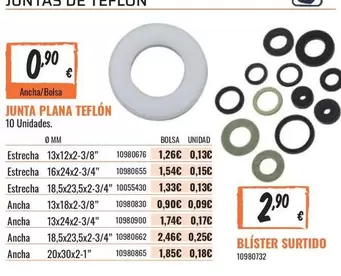 Oferta de Junta Plana Teflon por 0,9€ en Obramat
