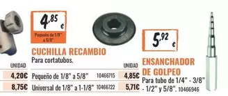 Oferta de Cuchilla Recambio por 4,85€ en Obramat