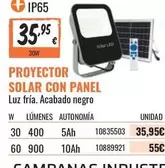 Oferta de Solar - Proyector  Con Panel por 35,95€ en Obramat