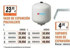 Oferta de Vaso De Expancion Polivalente por 23,95€ en Obramat