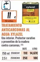 Oferta de Xylazel - Tratamiento Anticarcomas Al Agua por 11€ en Obramat