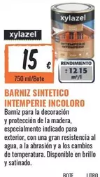 Oferta de Xylazel - Interimperie Incoloro por 15€ en Obramat