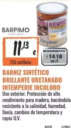 Oferta de Barpimo - Sintetico Brillante Uretandado Intempore por 11,13€ en Obramat