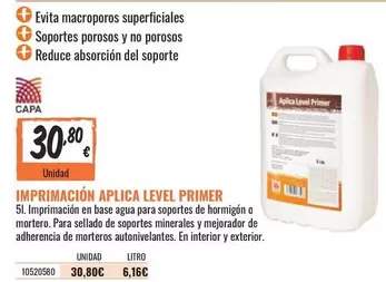 Oferta de 51 - Imprimación Aplica Level Primer por 30,8€ en Obramat