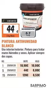 Oferta de Blanco - Pintura Antihumedad por 10,9€ en Obramat