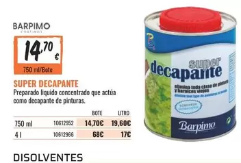 Oferta de Barpimo - Super Decapante por 14,7€ en Obramat