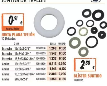 Oferta de Junta Plana Teflon por 2,8€ en Obramat