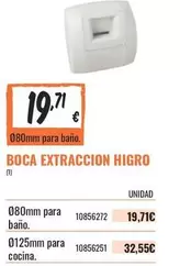 Oferta de Boca Extraccion Higro por 19,71€ en Obramat