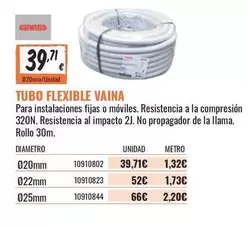 Oferta de Gewiss - Tubo Flexible Vaina por 39,71€ en Obramat