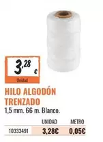Oferta de Hilo Algodón Trenzado por 3,28€ en Obramat