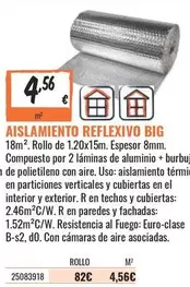 Oferta de Aire - Aislamiento Reflexivo Big por 4,56€ en Obramat