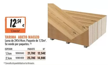 Oferta de Tarima Abeto Macizo por 12,54€ en Obramat