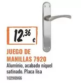 Oferta de Juego De Manillas 7920 por 12,36€ en Obramat