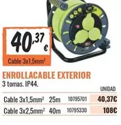 Oferta de Enrollacable Exterior por 40,37€ en Obramat