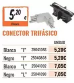 Oferta de Conector Trifasico por 5,2€ en Obramat