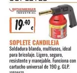 Oferta de Ideal - Soplete Candeleja por 19,4€ en Obramat
