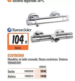Oferta de Sistema - Monobloc En Laton Cromado. Discos Cerámicos. por 104€ en Obramat
