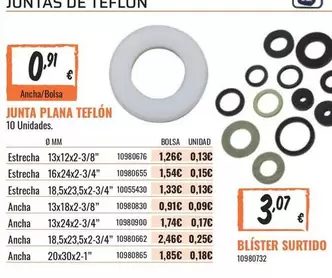 Oferta de Junta Plana Teflon por 0,91€ en Obramat