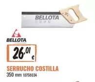 Oferta de Bellota - Serrucho Costilla por 26,01€ en Obramat
