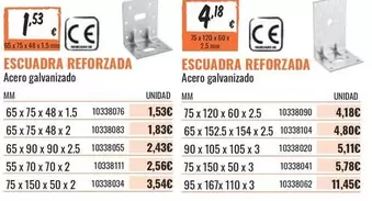 Oferta de Escuadra Reforzada por 1,53€ en Obramat