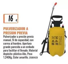 Oferta de 51 - Pulverizador A Presion Previa por 16€ en Obramat