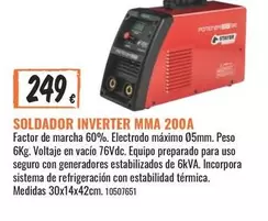 Oferta de Inverter - Soldador por 249€ en Obramat