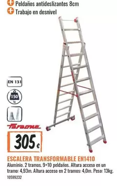 Oferta de Escalera Transformable En1410 por 305€ en Obramat