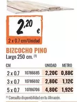 Oferta de Bizcocho Pino por 2,2€ en Obramat